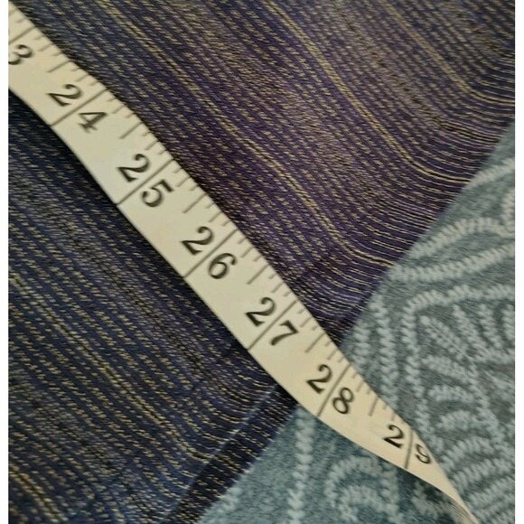 Surya II Blouse Size XL Purple Beaded Neckline Short Sleeve Rayon - Picture 12 of 12